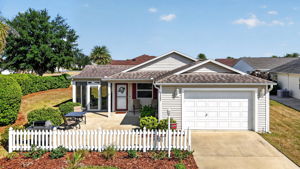 Front Elevation with Large Corner Lot and Privacy Landscaping
