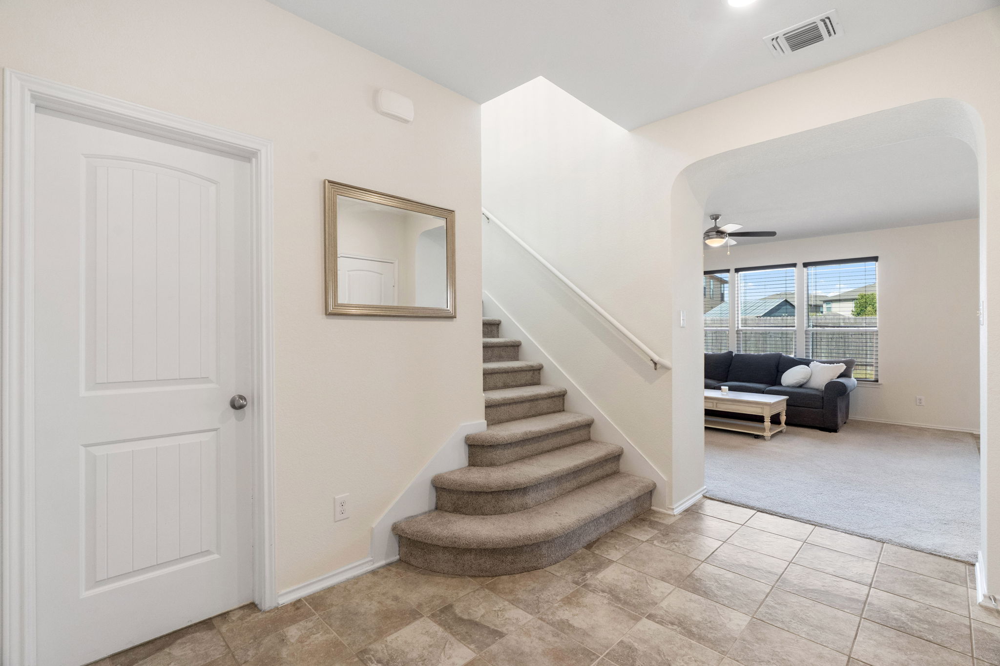 Upstairs to the bedrooms and game room