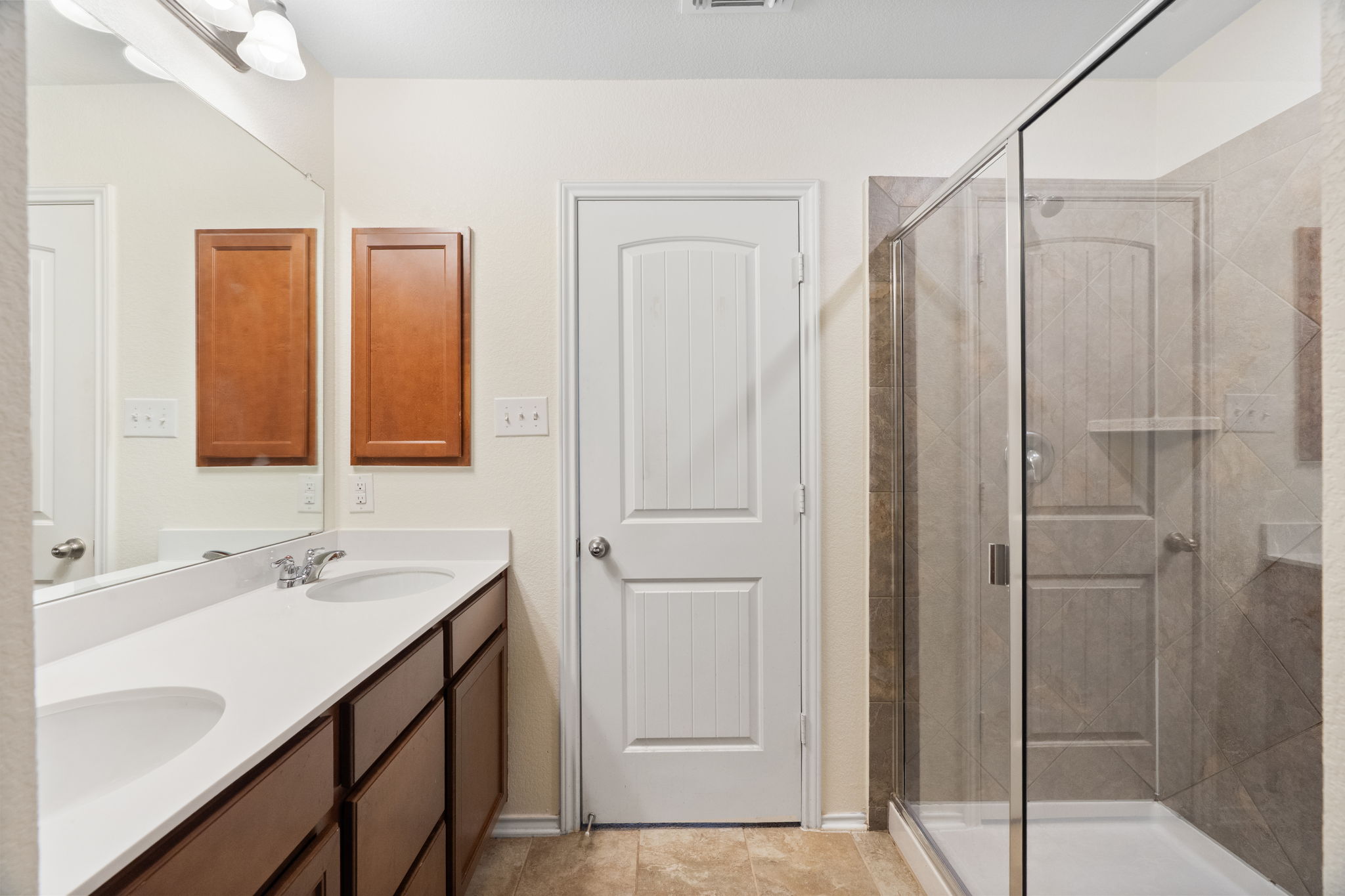 Primary bath with walk-in shower