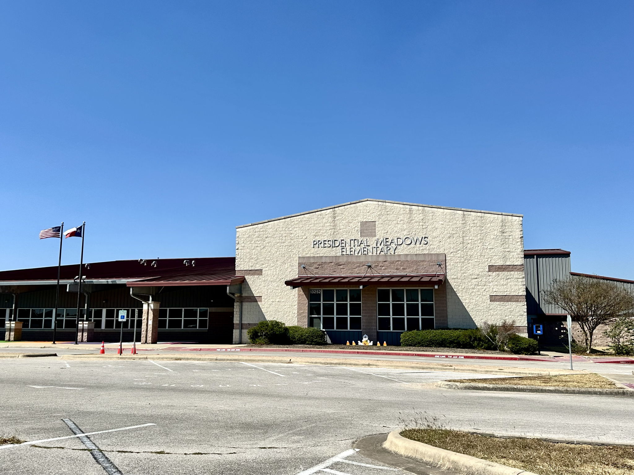 Presidential Meadows Elementary School just blocks away