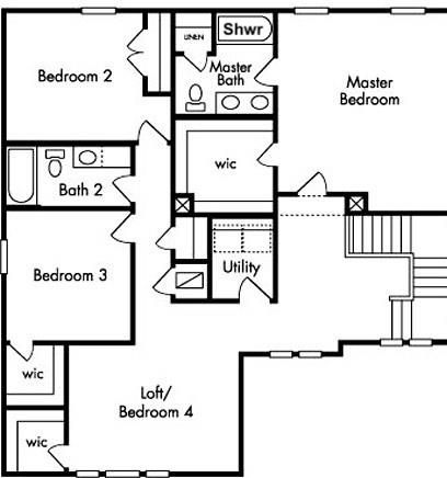2nd Floor Plan (Flipped)