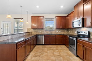 Spacious kitchen with plenty of storage