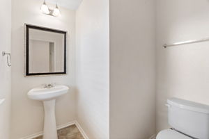 Half bath on main floor