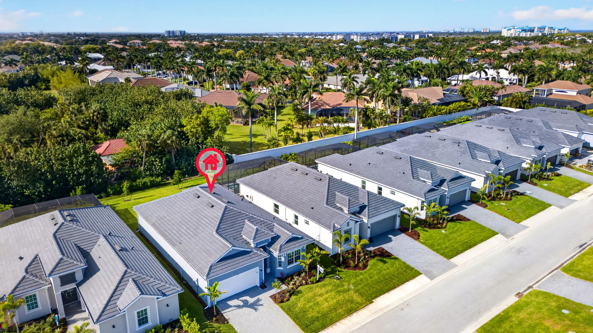 Aerial Front Exterior 2 - marker