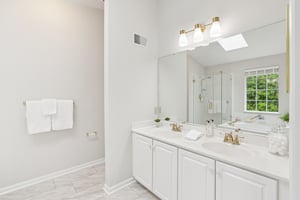 Primary Bathroom with Dual Vanities