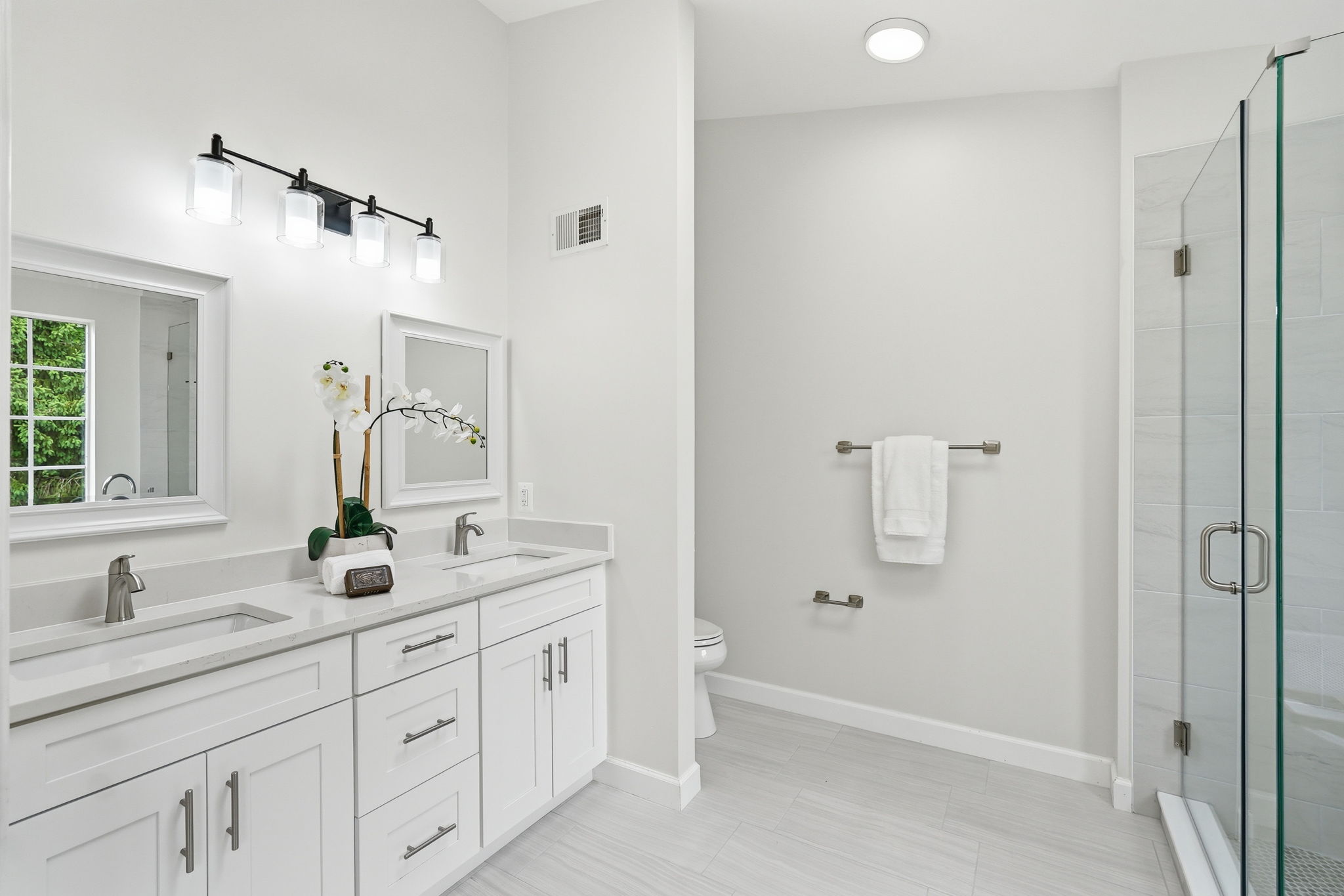 Primary Bathroom with Dual Vanity
