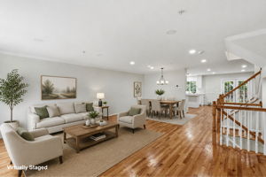 Open Concept Living & Dining Room