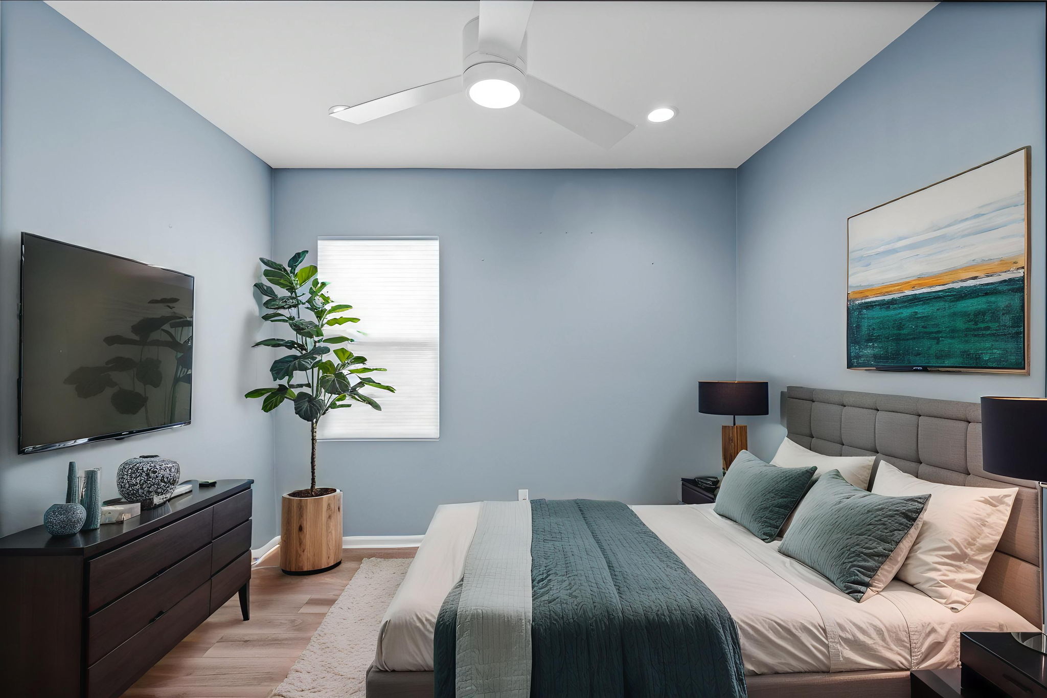 2 of 2 Bedrooms in the front of home