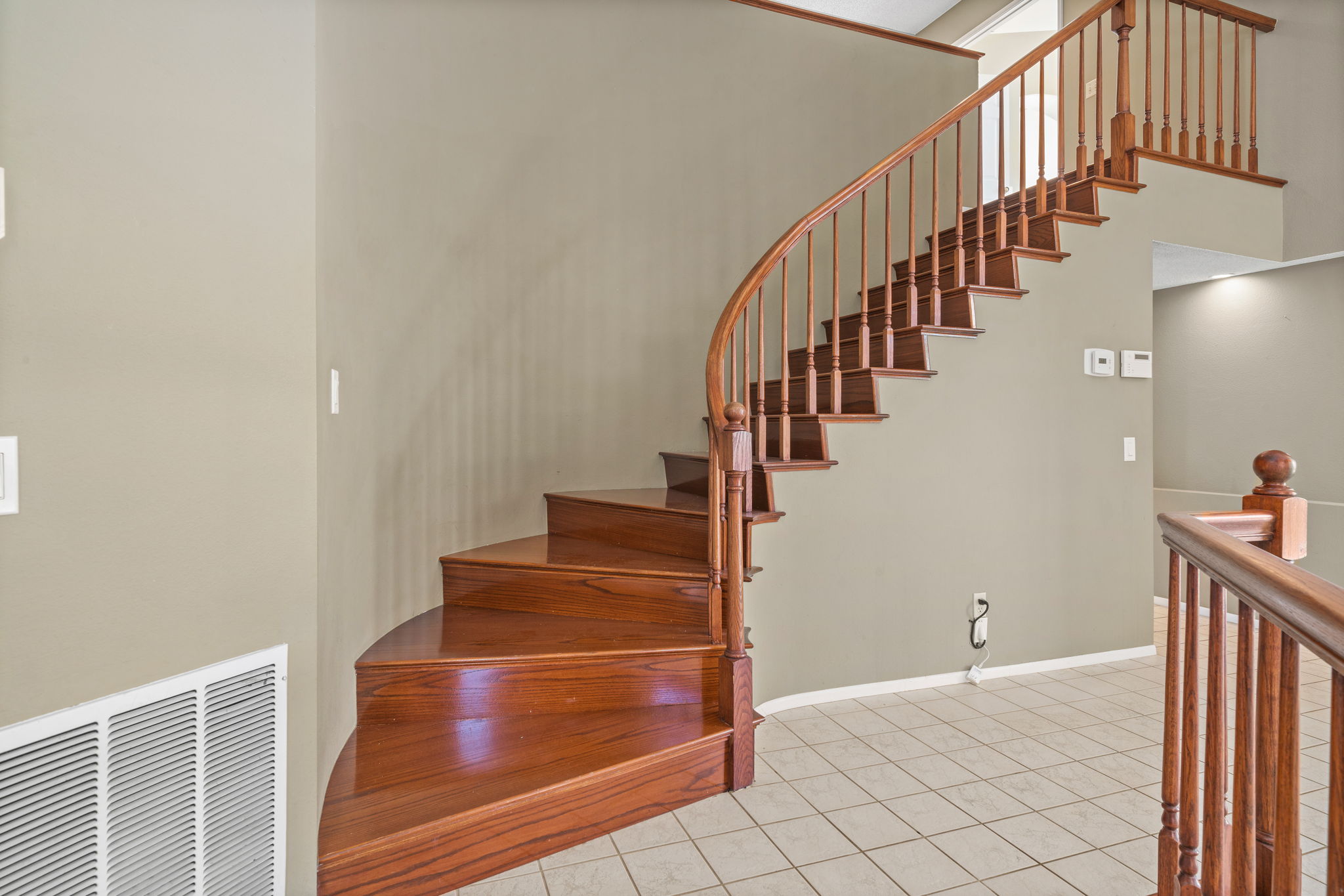 Elegant Curved Staircase
