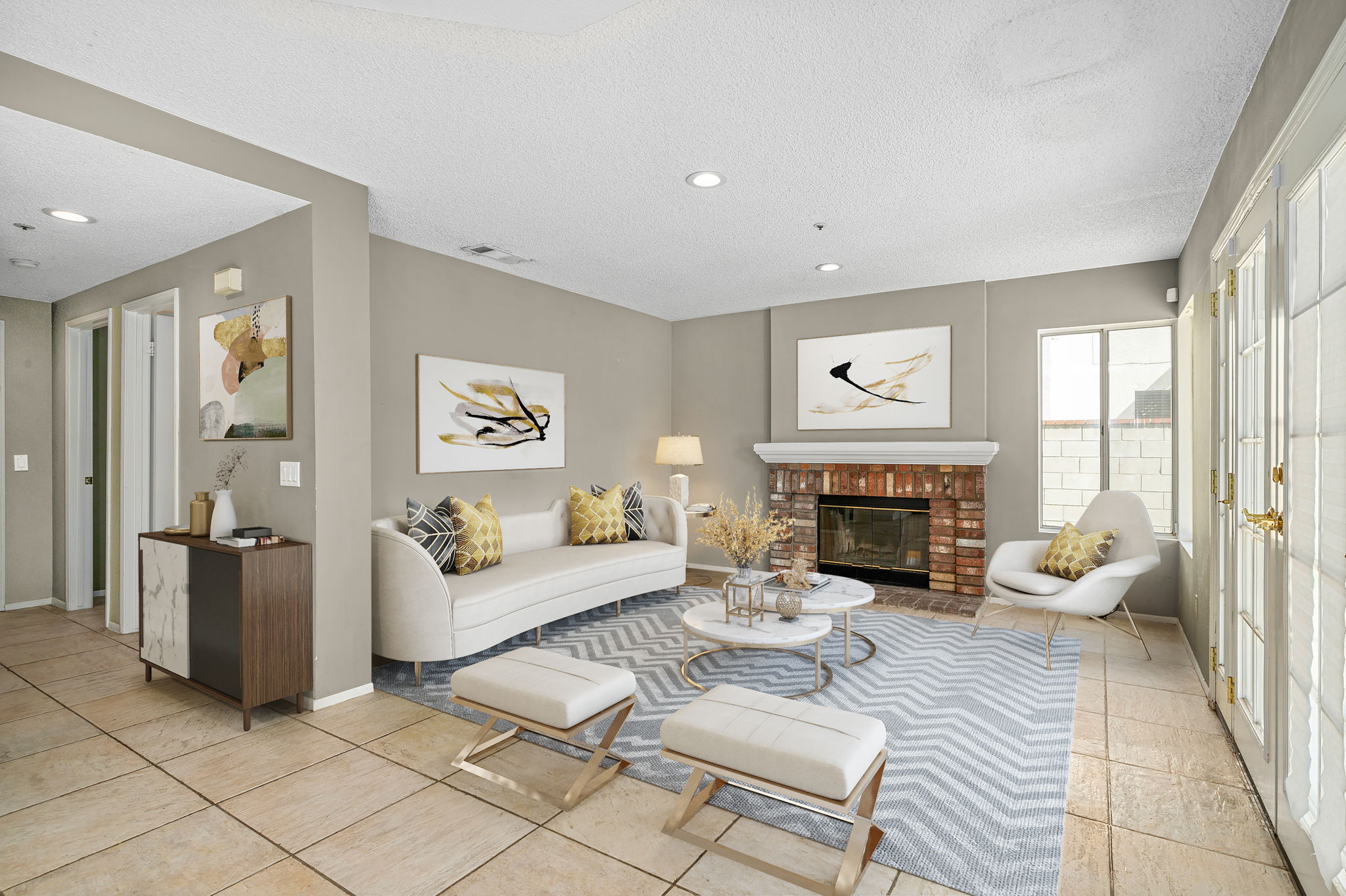 Family Room - VIRTUALLY STAGED