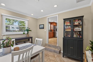 Kitchen Overlooks Dining.
