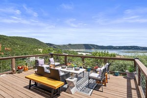 Entertain and dine on the back deck and soak in the gorgeous views of Lake Travis