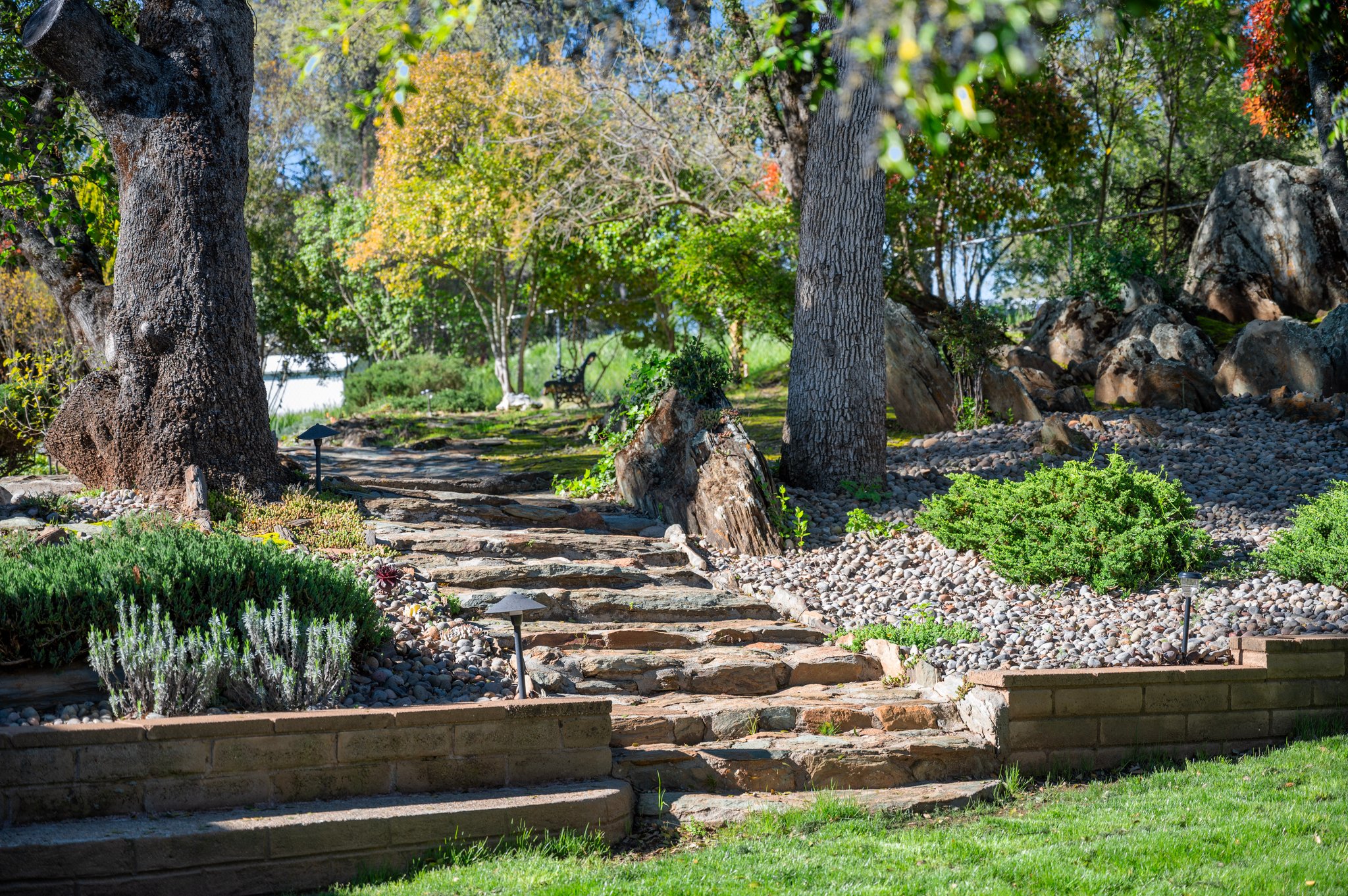 Back Yard Rock Pathway