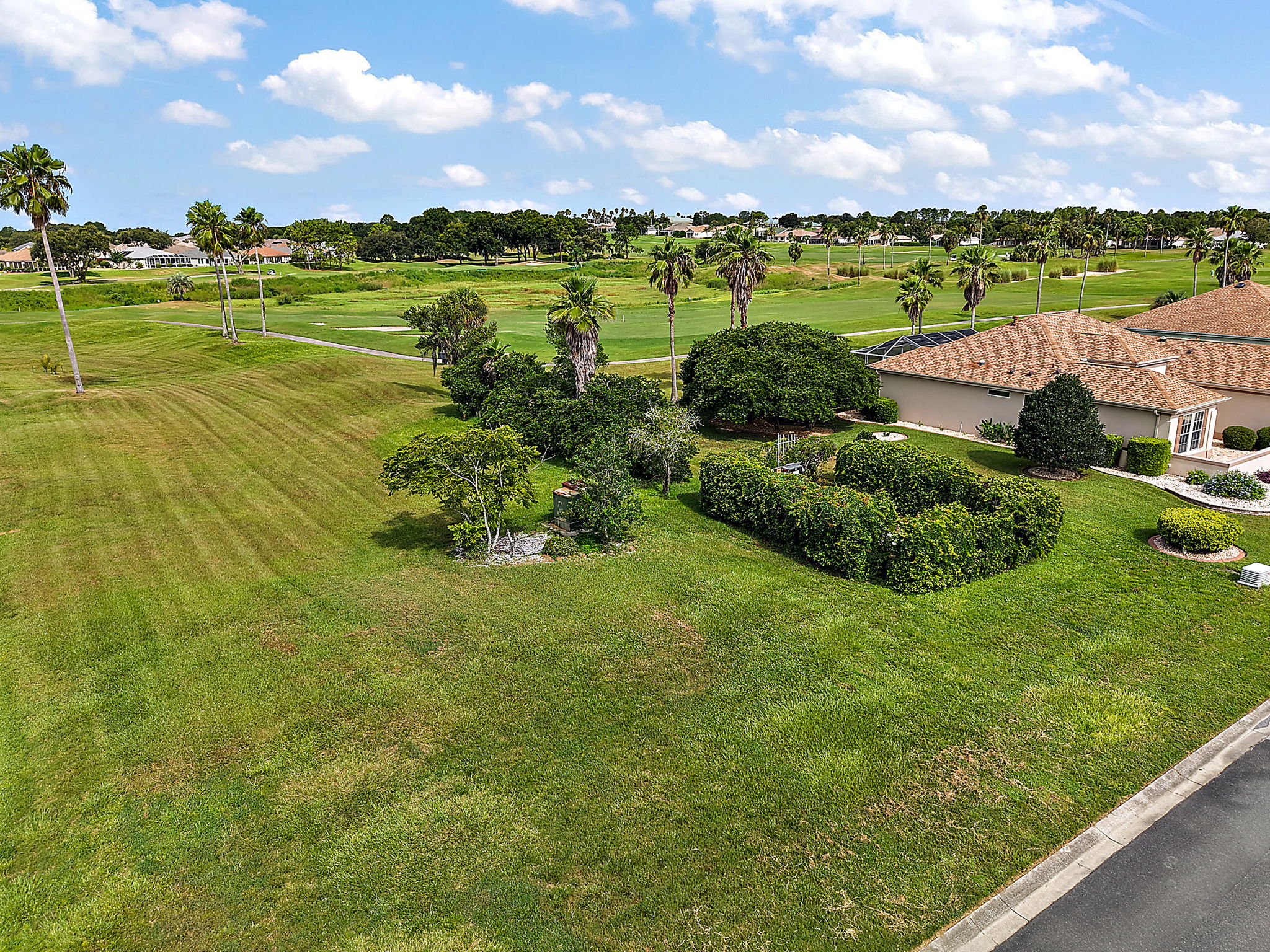Surrounding Golf Course Views from Left  Front Elevation