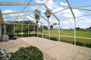 Expansive Screen Porch with Golf Course Views
