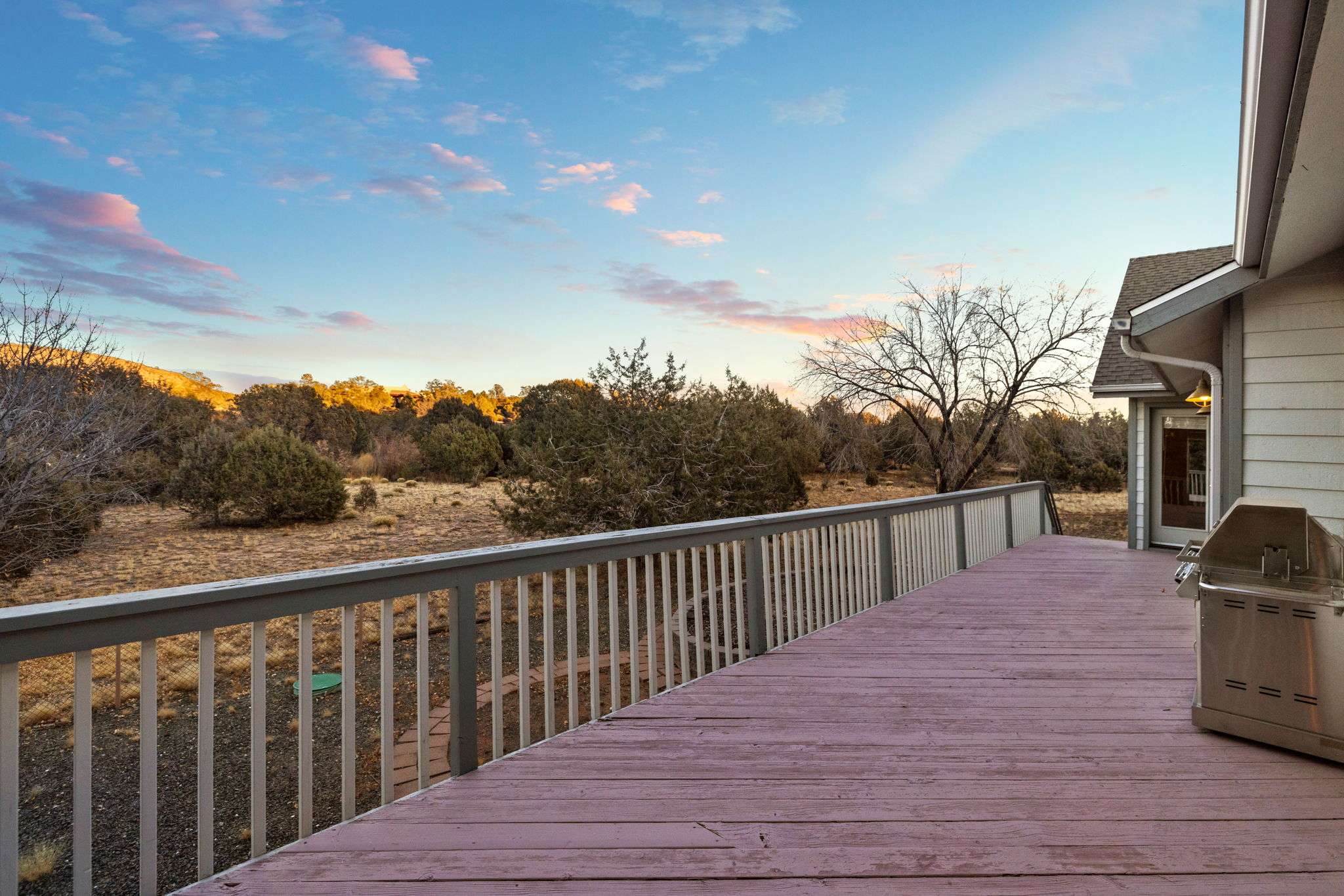 Back Deck at Sunset