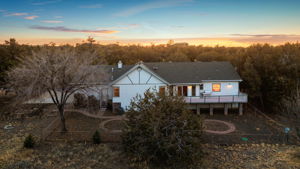 Aerial Back at Sunset