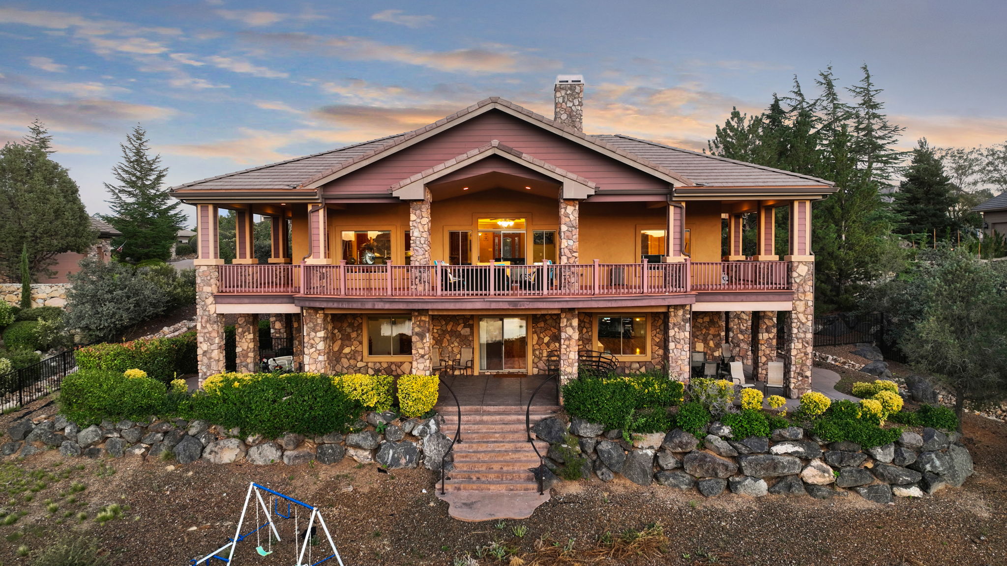 Aerial Exterior Back