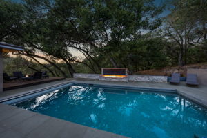 pool water/fire feature