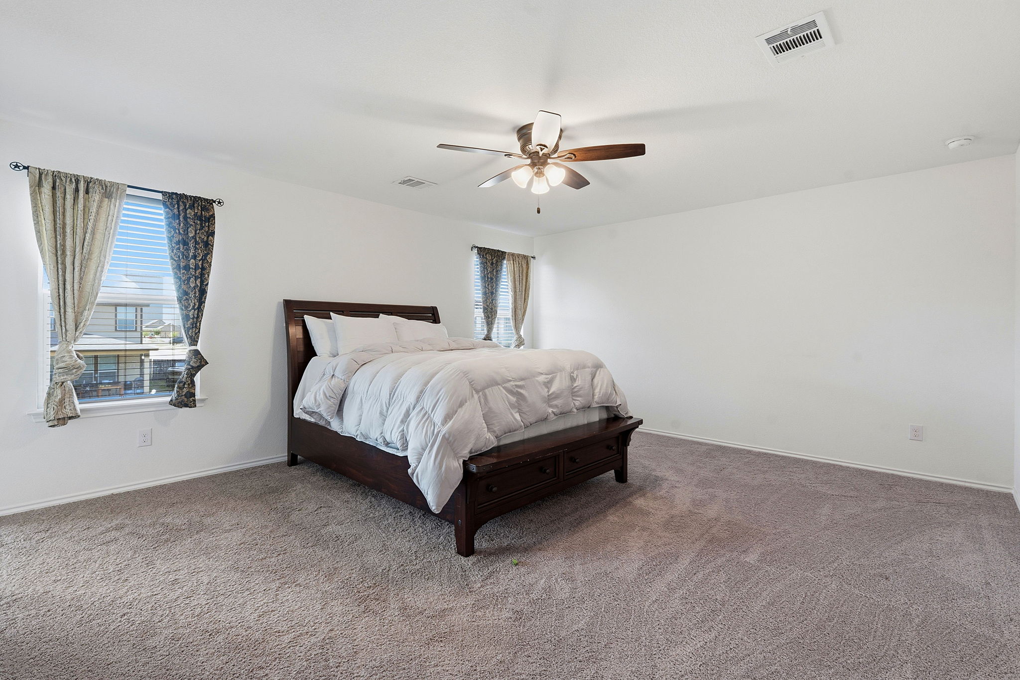 Primary bedroom upstairs is very big.