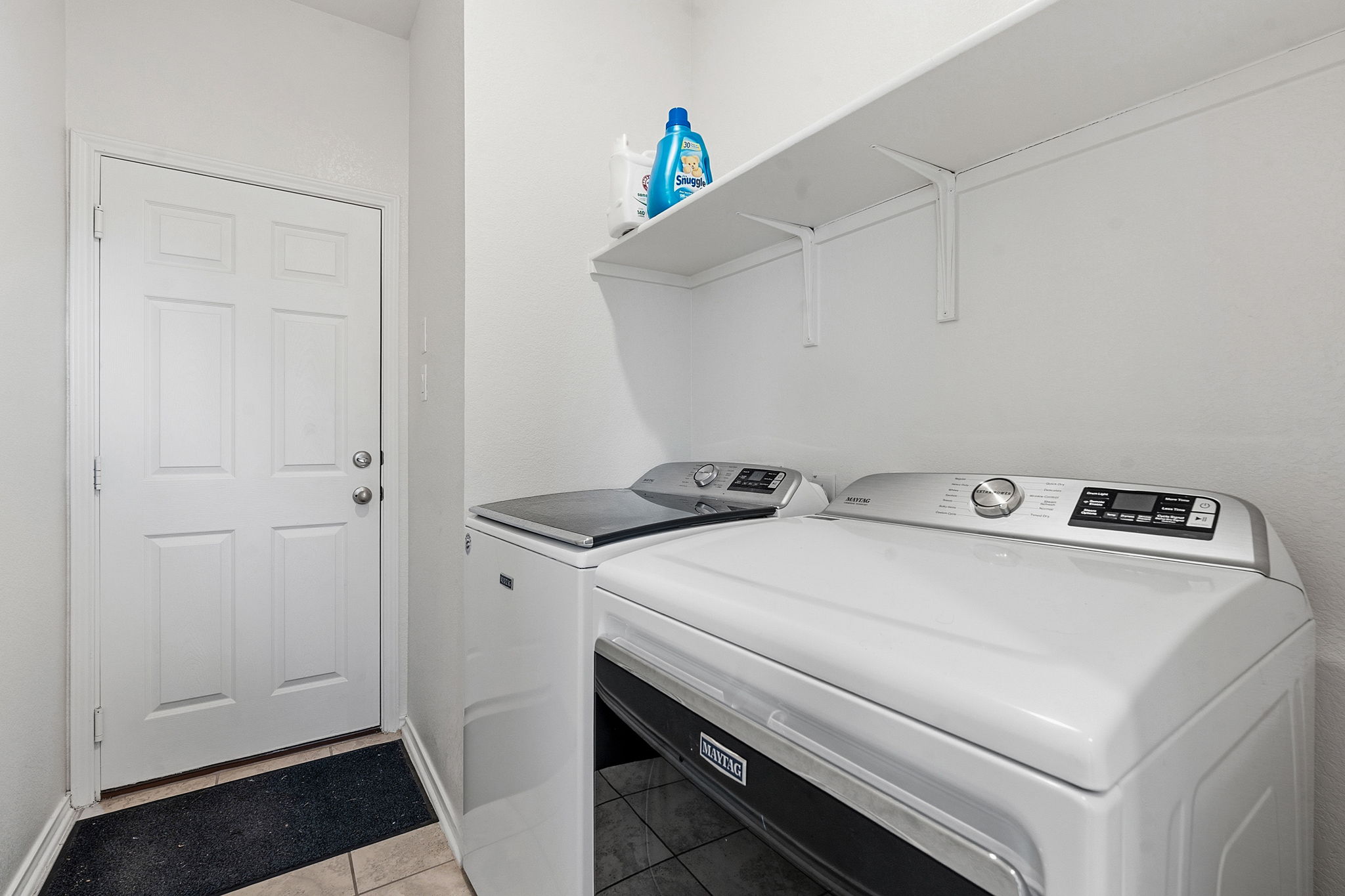 A true laundry room as you head out to the garage.