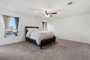 Primary bedroom upstairs is very big.