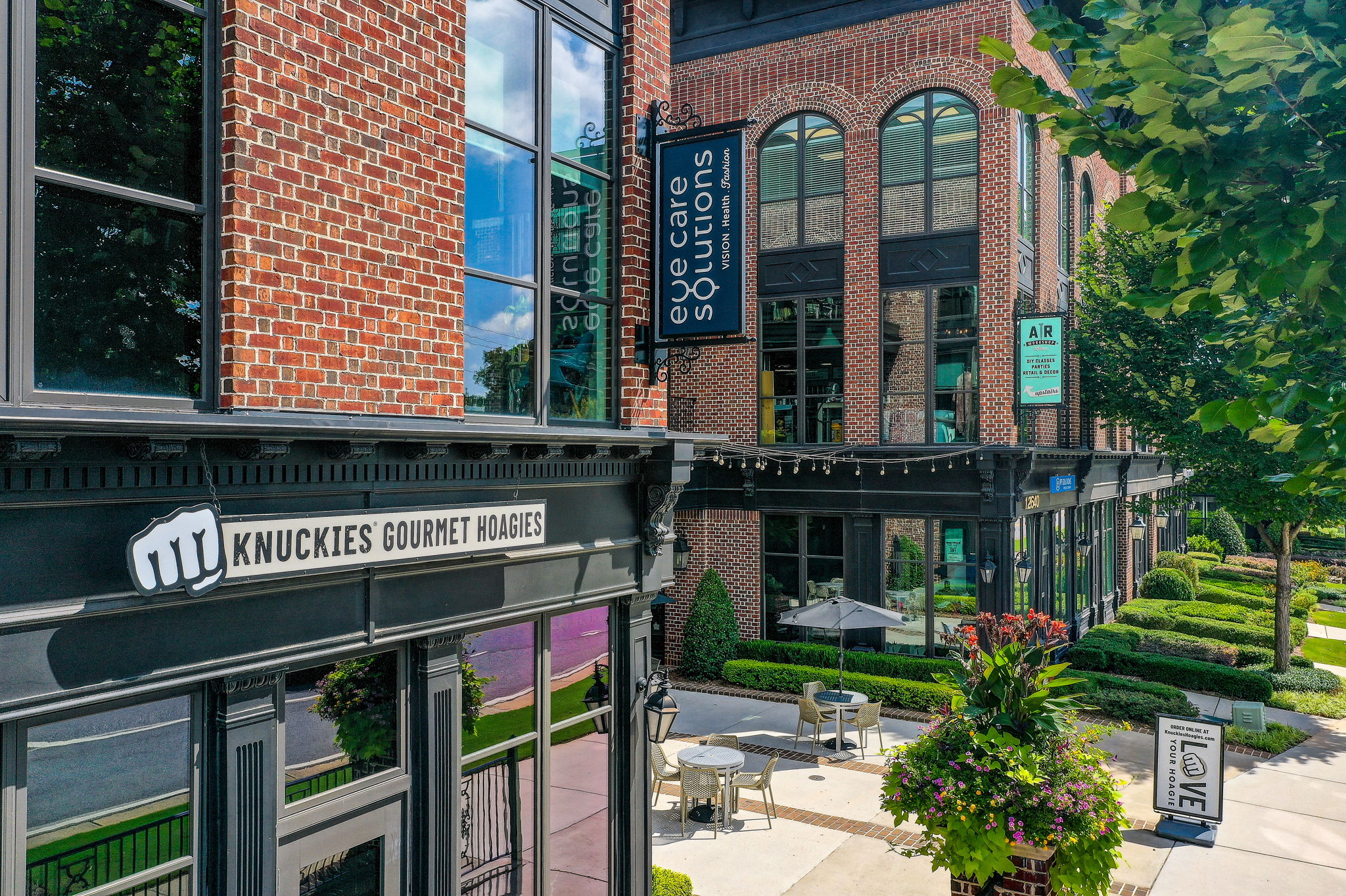 45 Aerial Crabapple District Eateries + Retail