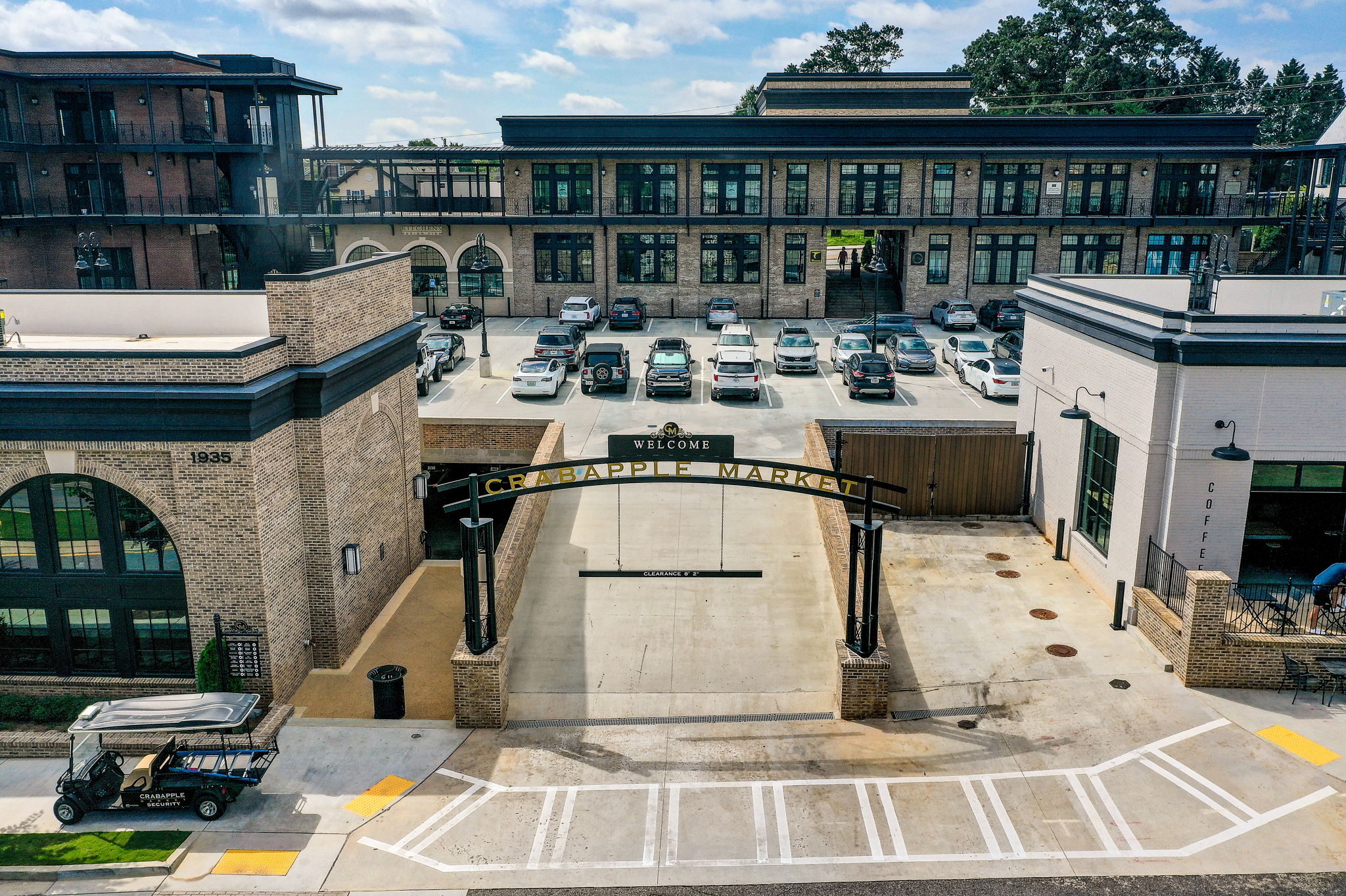 50 Aerial Crabapple Market Parking Deck Entry-Edit