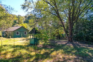 5 Aerial Back Yard Partial w Shed + Well