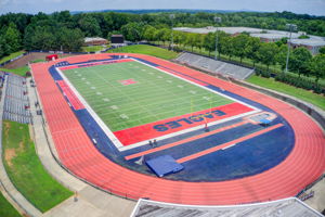 64 Aerial Milton High School B Football + Track