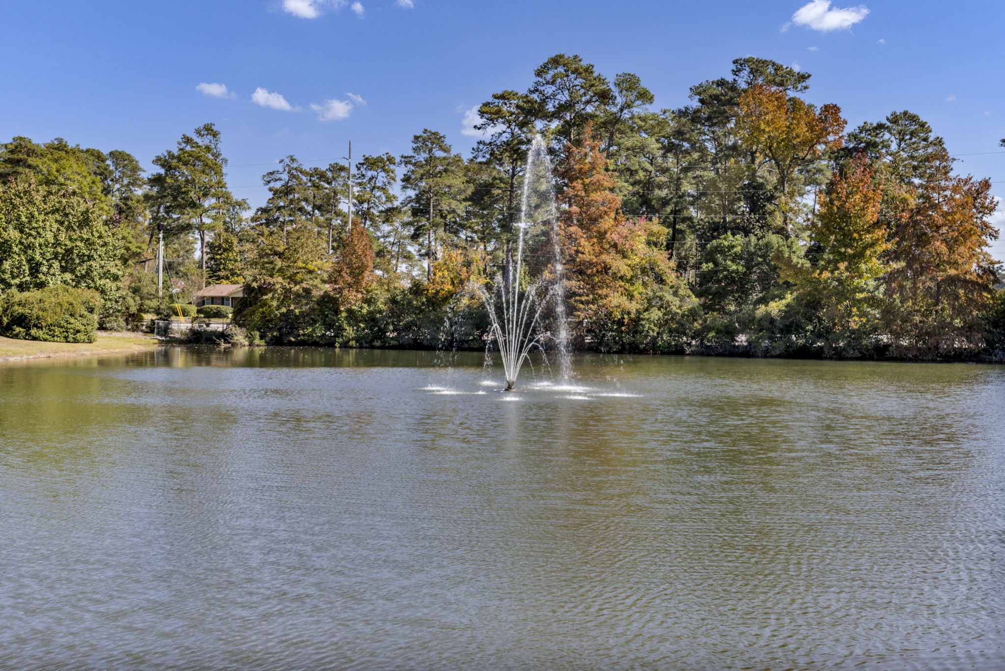 Ashworth pond and fountain