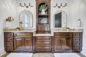 primary bath -2 sinks,  2 of 3 vanities
