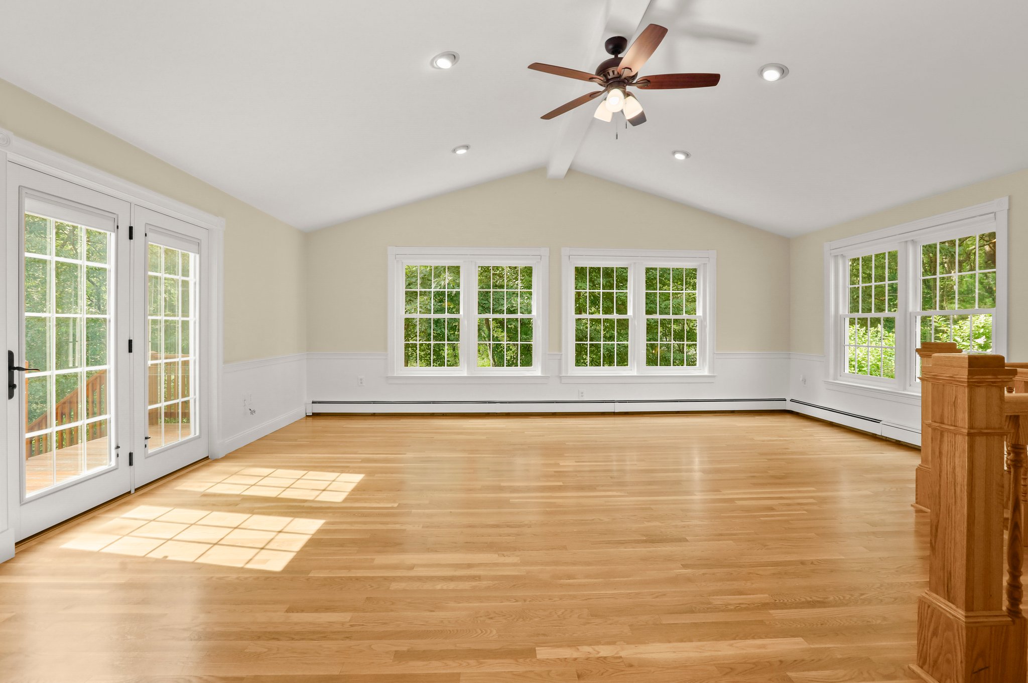 Family Room w French Doors