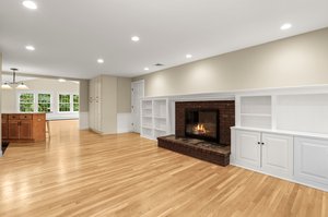 Fireplace Breakfast Room to Mudroom, Family Room