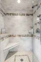 Tiled shower