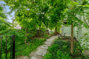 Walkway from parking to unit 1 entrance