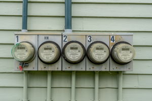 Each unit has separate meter