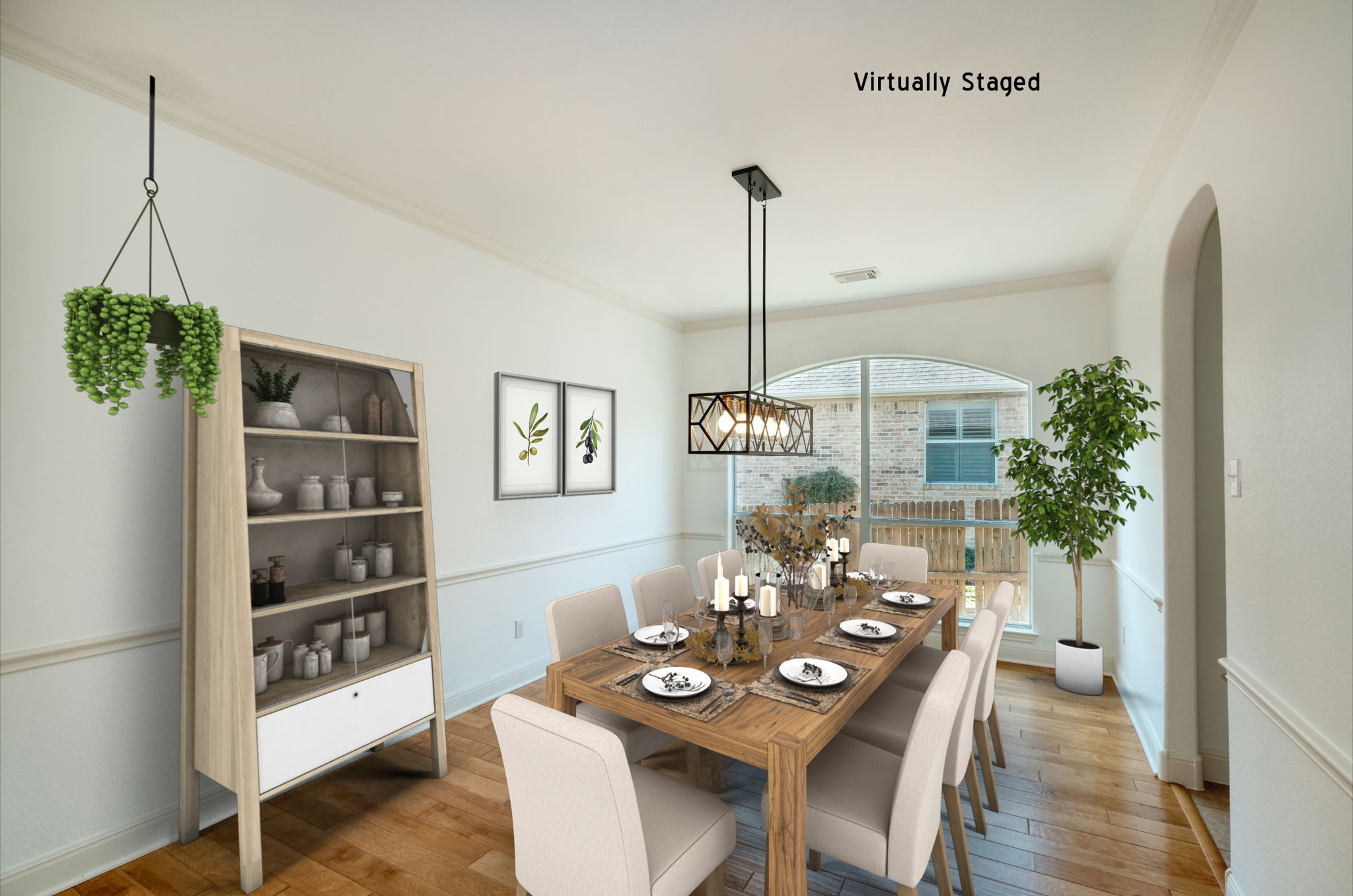 Dining Room Virtually Staged