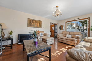 Living Room with Sliders to Deck