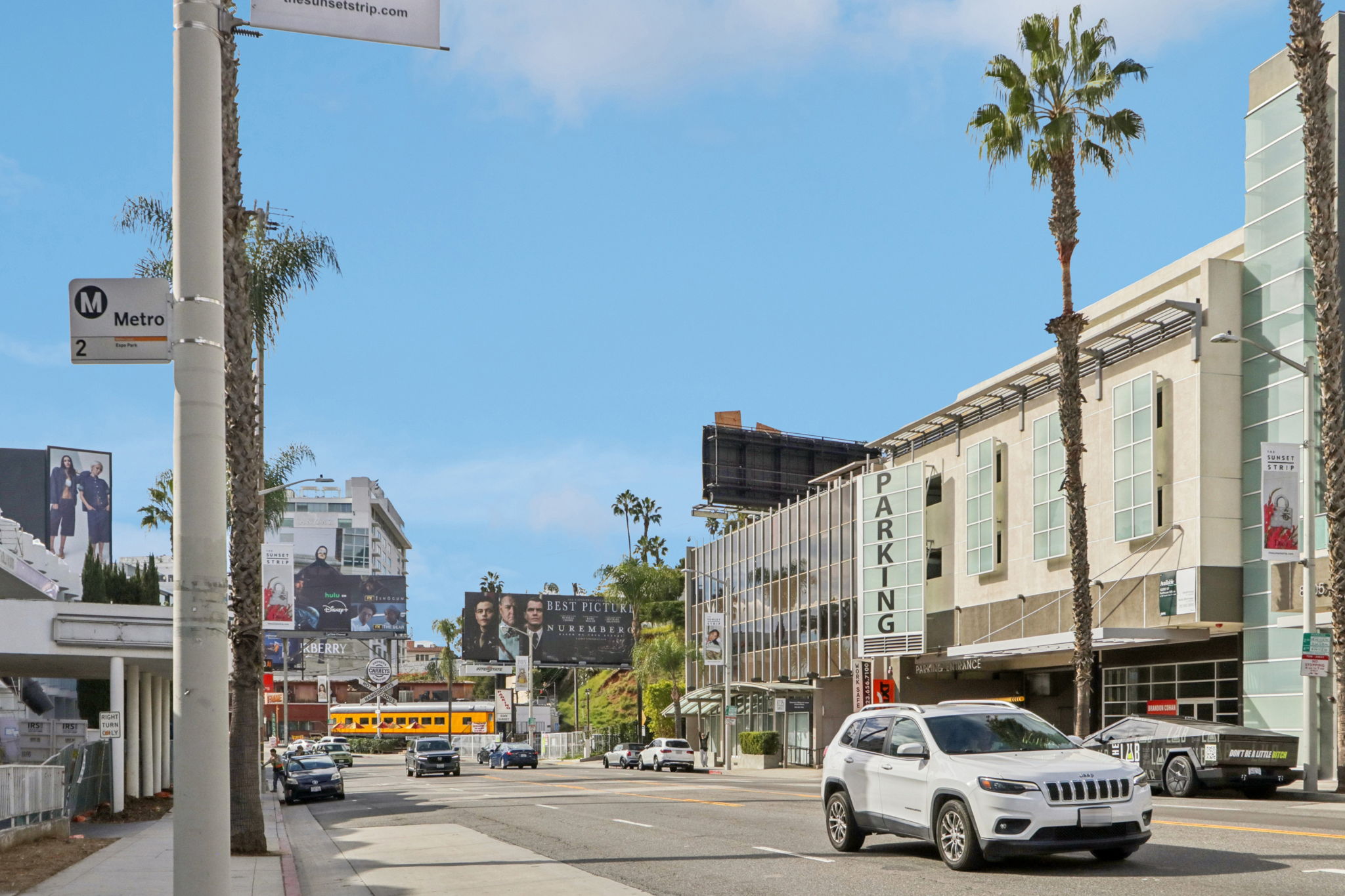 Sunset and Sweetzer Boulevards