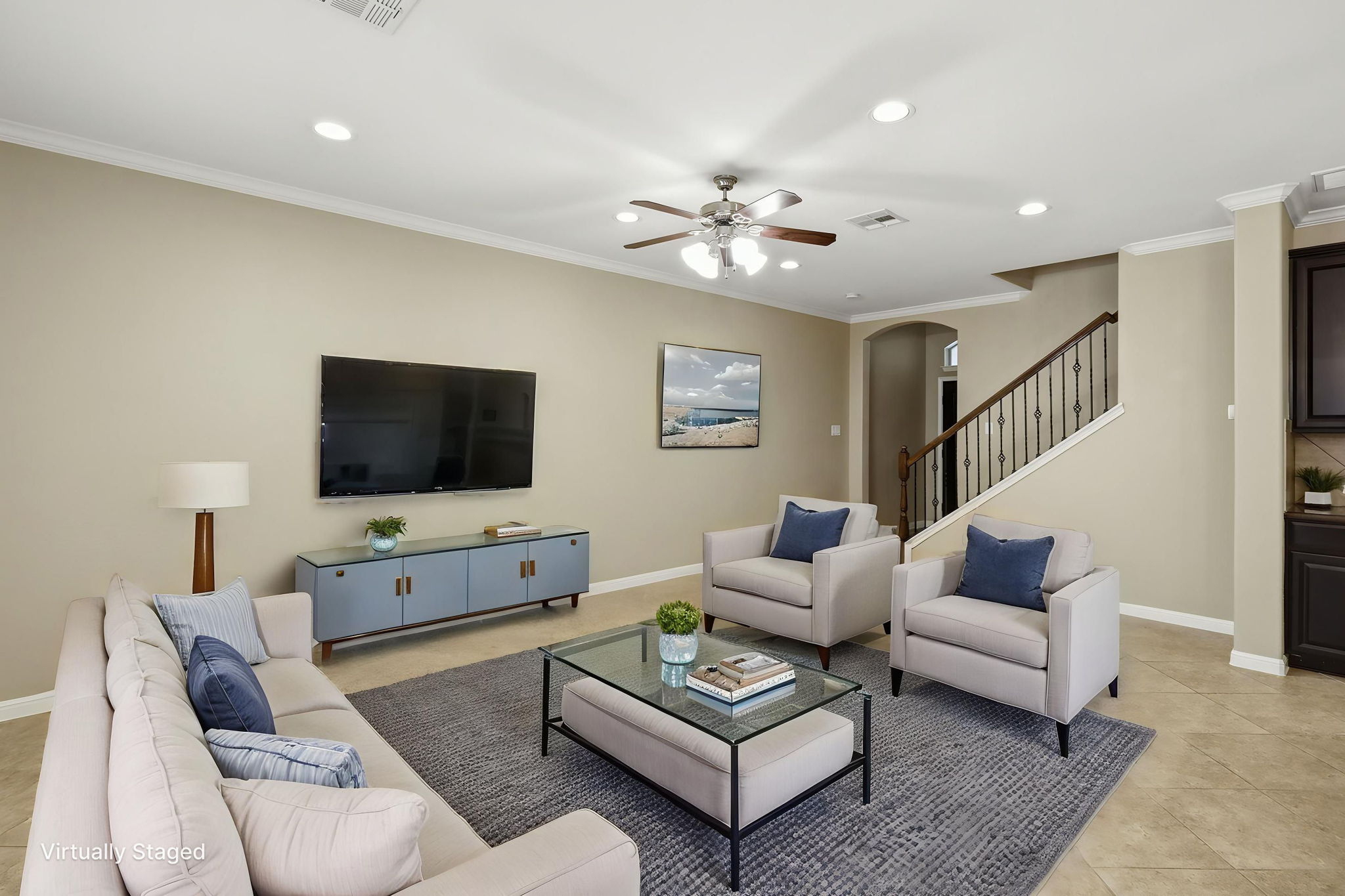 Living Room Virtually Staged