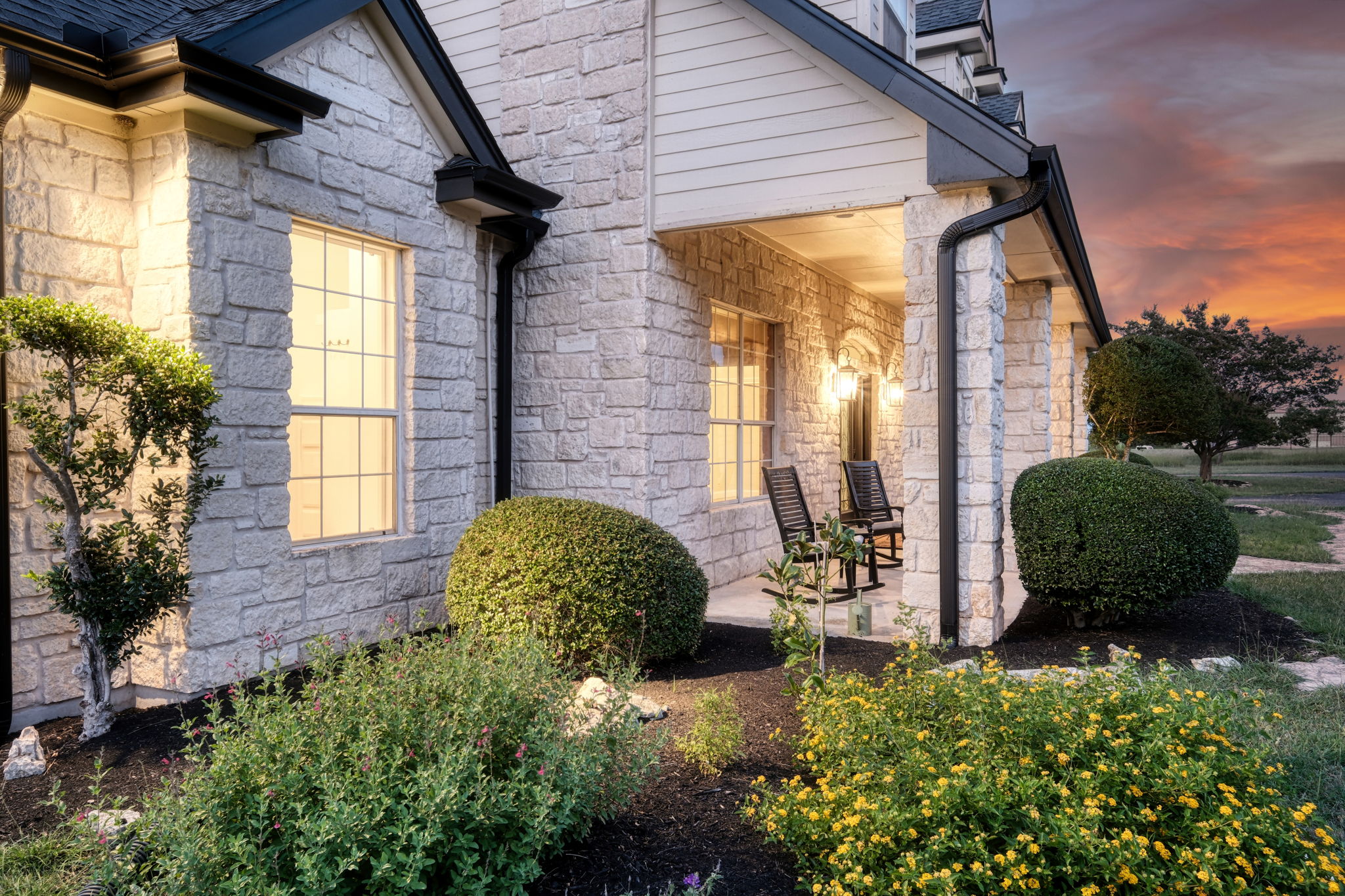 Side View of Front Porch