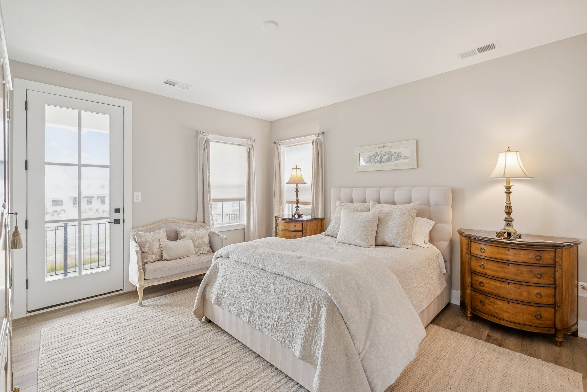 Bedroom 2 with Access to Upper Level Deck