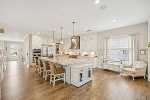 Gourmet Kitchen with Vast Kitchen Island