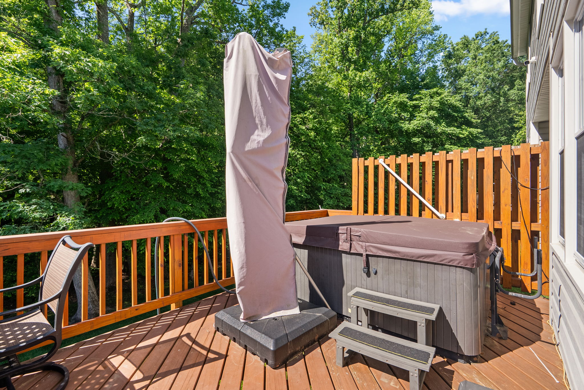 Deck with Hot Tub