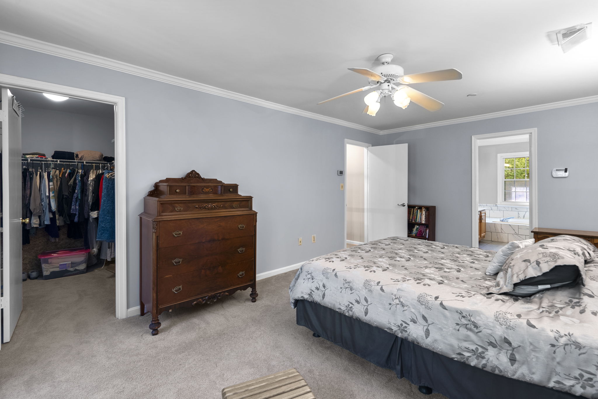 Primary Bedroom and Walk in Closet