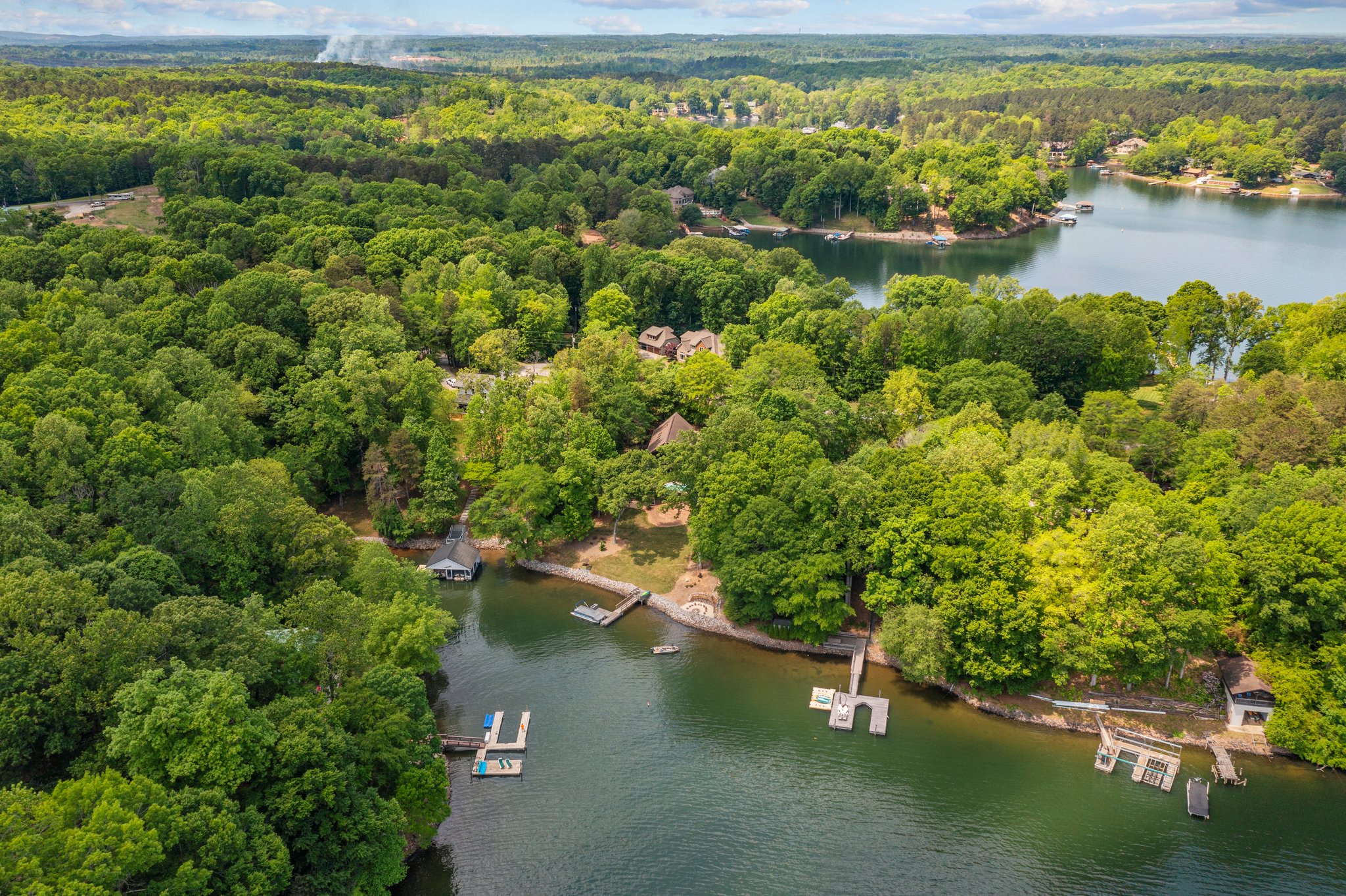 Center property.  From above.