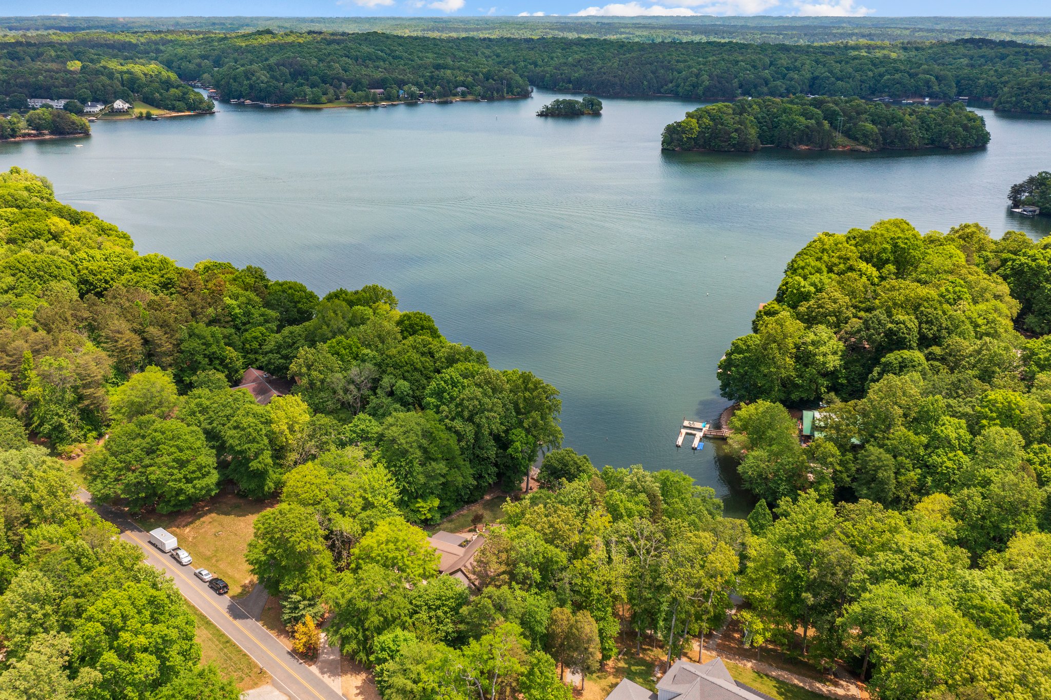 Above from front to back.  LKNorman across the large water.