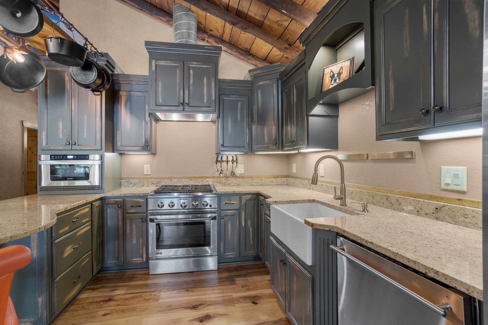 Custom made cabinets from Eudy's.