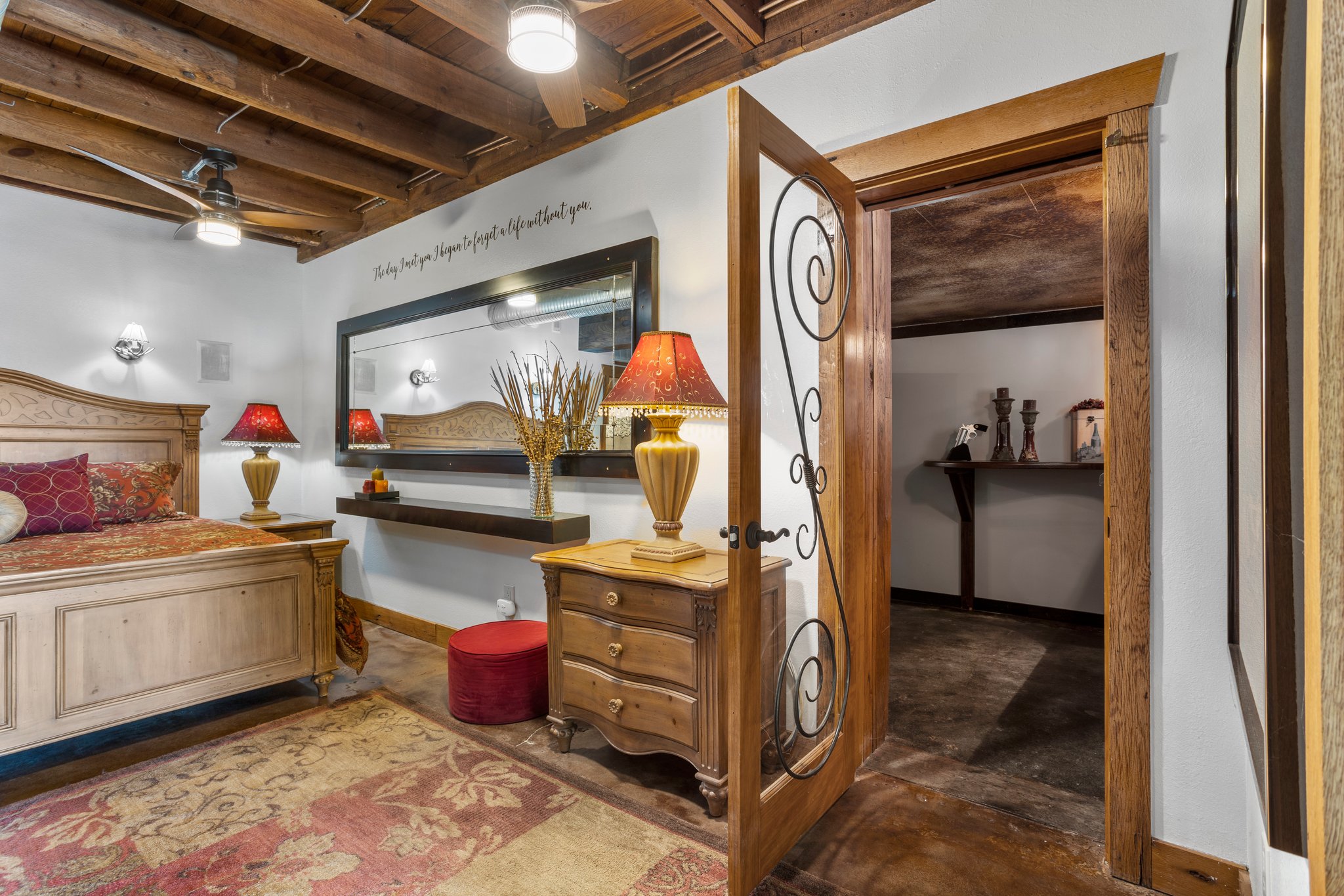 Entry for Wine room with Browning 33 gun safe.